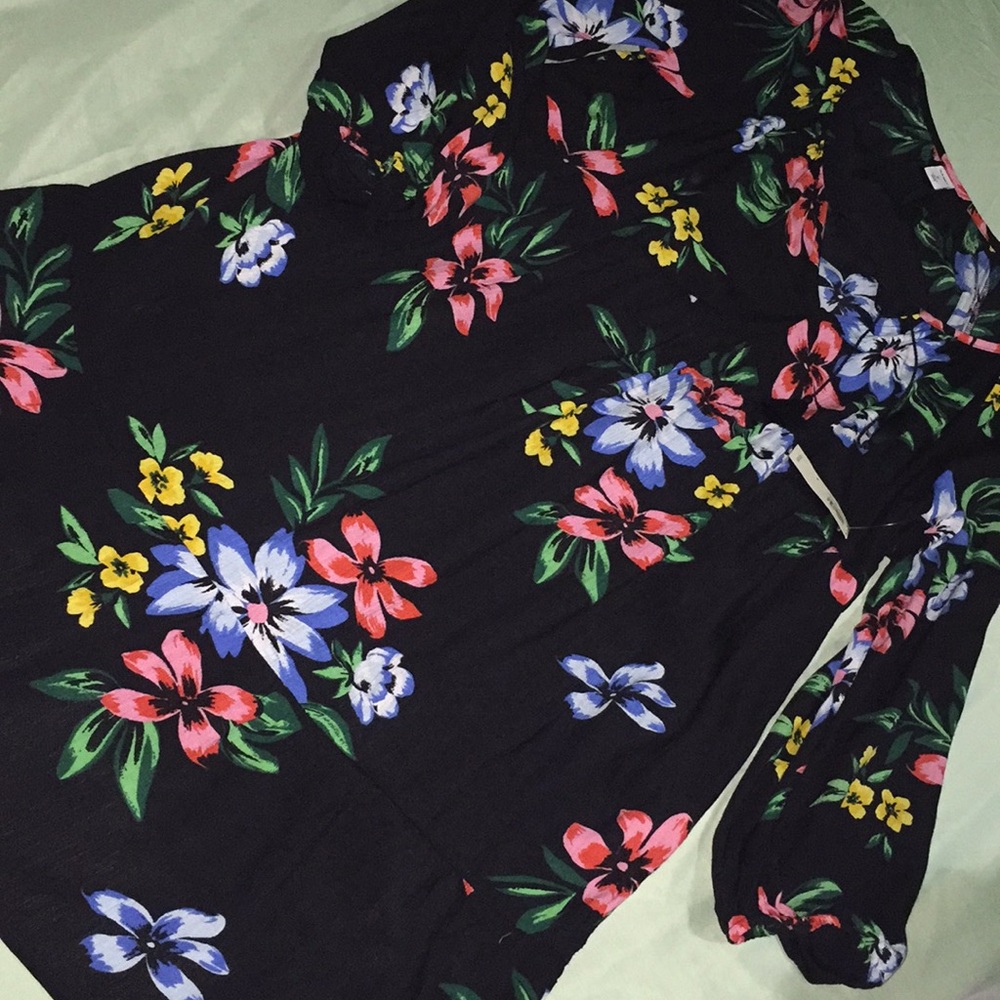 Black Floral Old Navy Dress